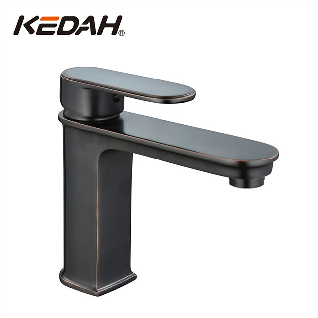 Oil Rubber Brown Basin Faucet